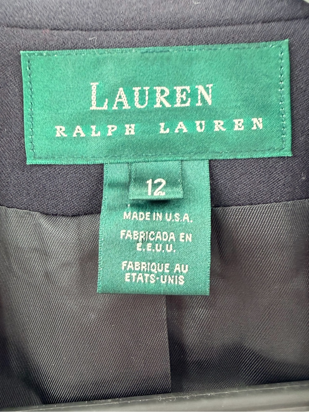 Vintage Ralph Lauren Crest Blue Blazer Jacket Women’s 12 - Picture 2 of 6